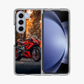 Crimson Velocity in Autumn Flame Samsung Galaxy Z Fold 5 Case