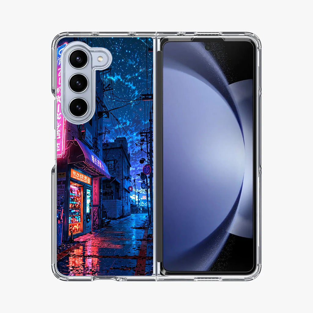Japan Neon Reverie Samsung Galaxy Z Fold 5 Case