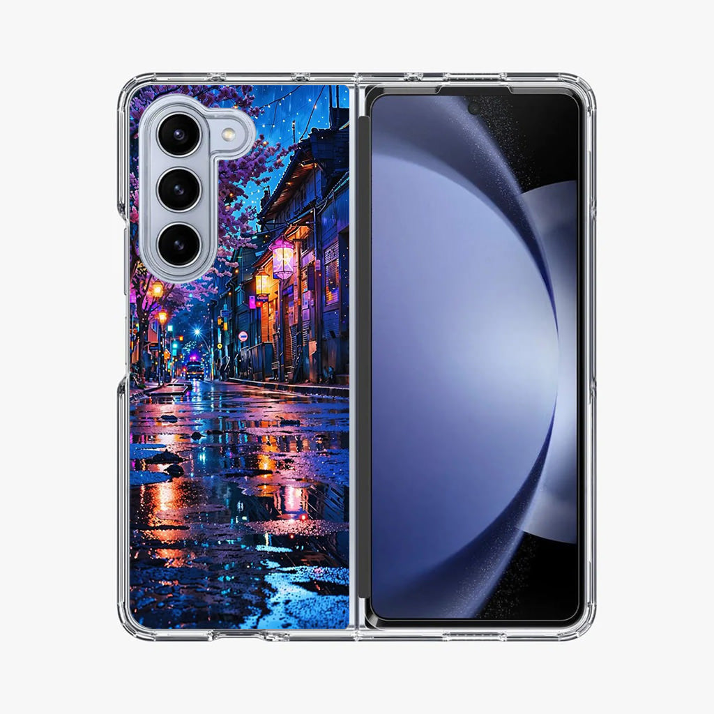 Midnight Sakura Glow Samsung Galaxy Z Fold 5 Case