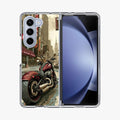 Motorcycle In Tokyo Streets Samsung Galaxy Z Fold 5 Case