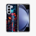 Neon Veins Of The Cyber City Samsung Galaxy Z Fold 5 Case