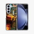 Night Drift Thunder Neon Streets Samsung Galaxy Z Fold 5 Case