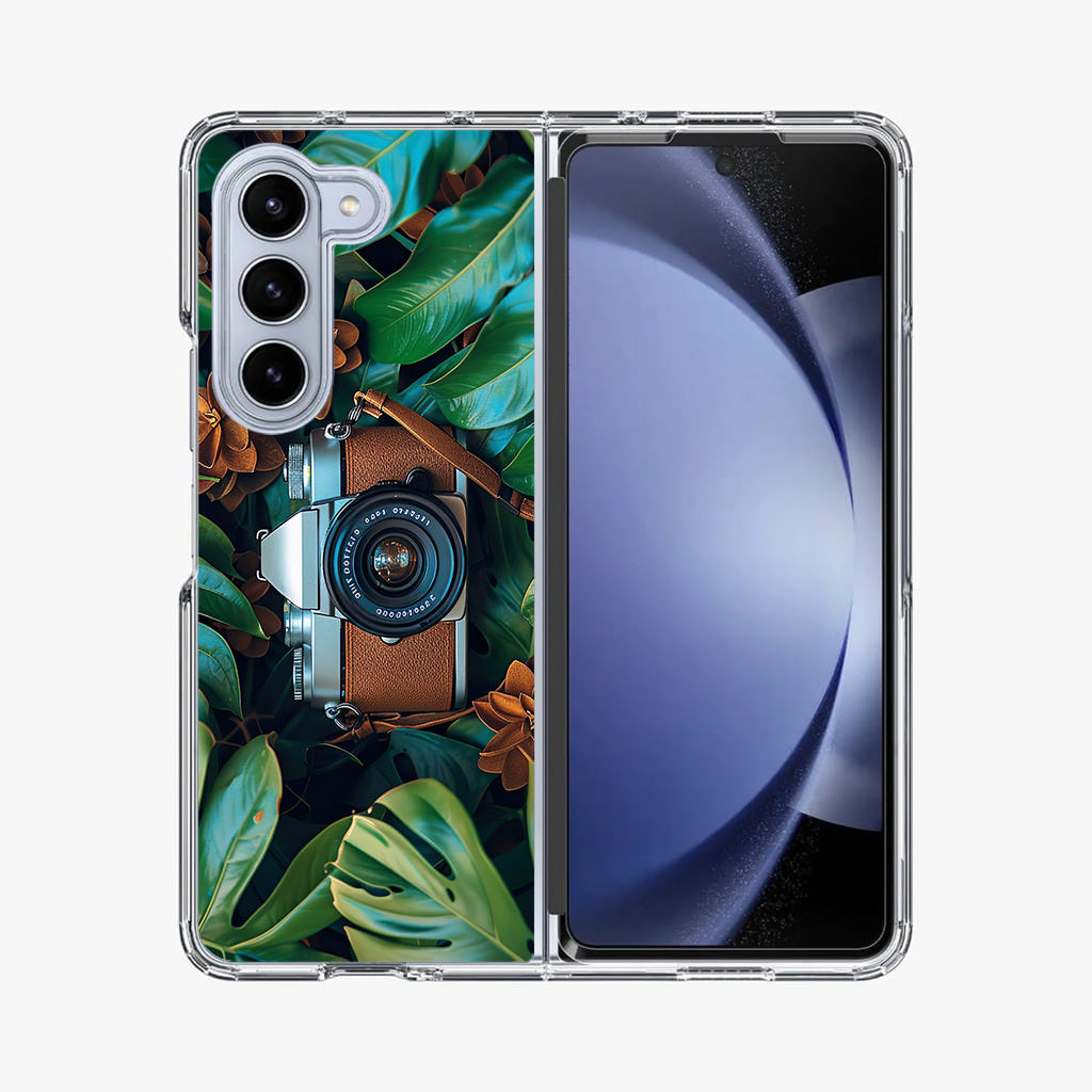 The Lens Between Leaves Samsung Galaxy Z Fold 5 Case