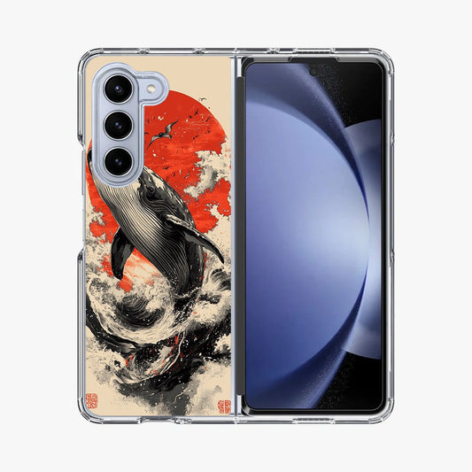 The Whale Rises Samsung Galaxy Z Fold 5 Case