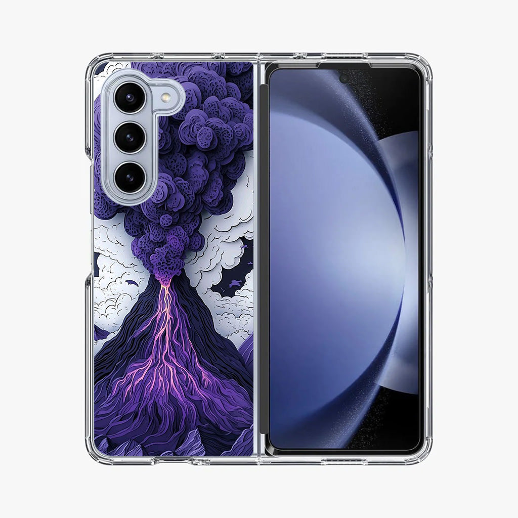 Violet Fury The Awakening Volcano Samsung Galaxy Z Fold 5 Case
