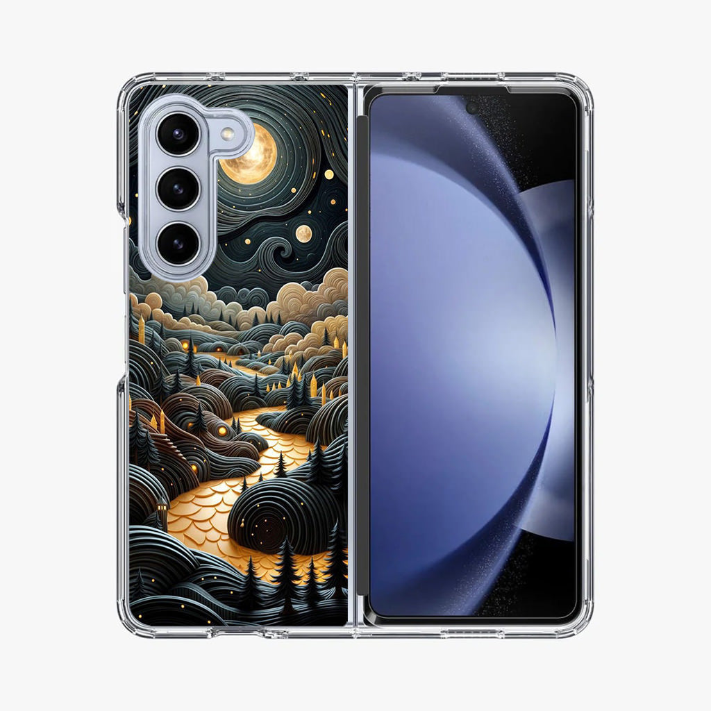 Whispers of the Lunar Valley Samsung Galaxy Z Fold 5 Case