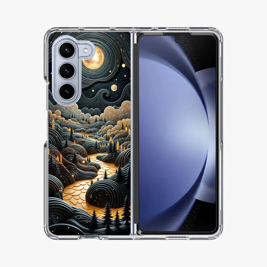 Whispers of the Lunar Valley Samsung Galaxy Z Fold 5 Case