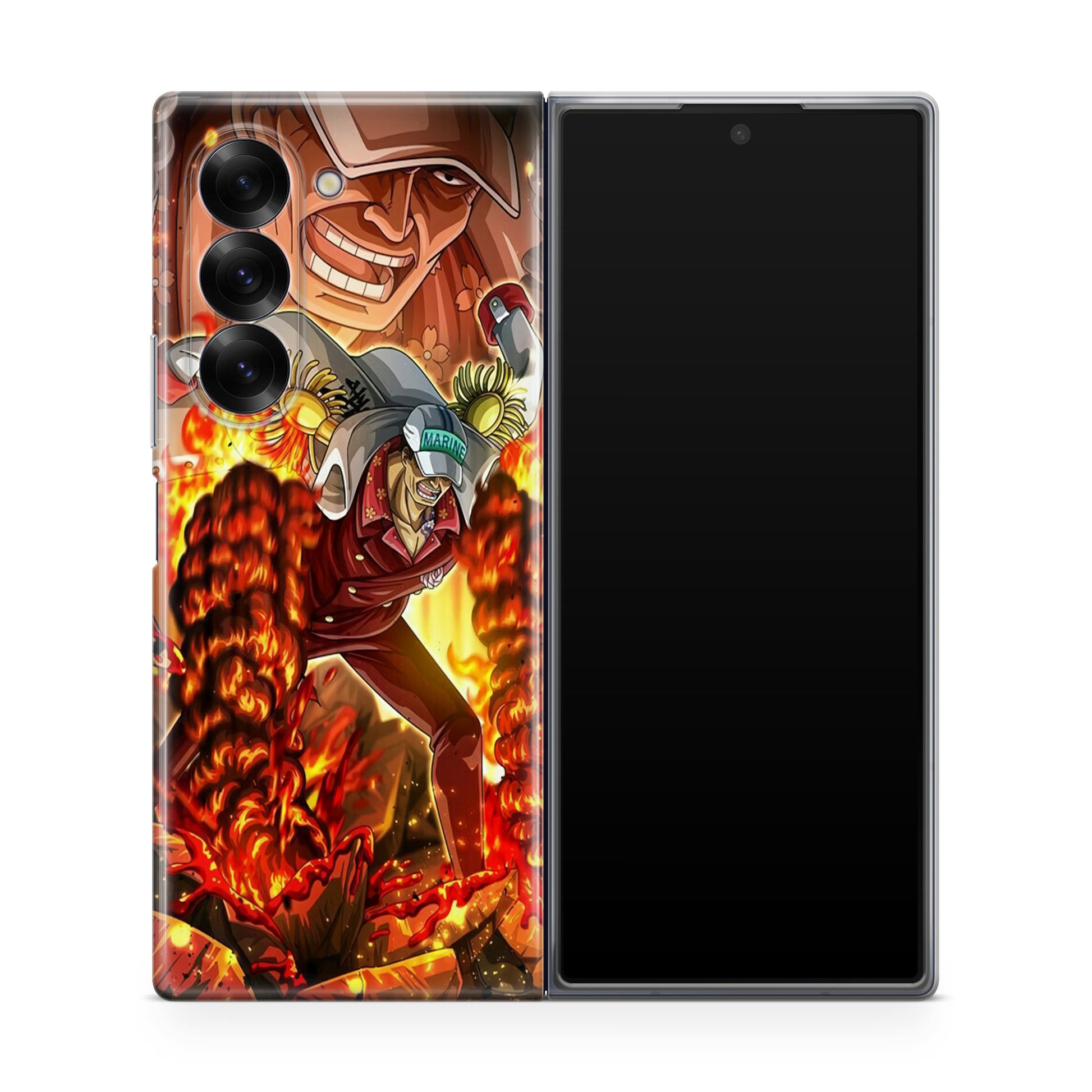 Akainu Exploding Volcano Samsung Galaxy Z Fold 6 Case