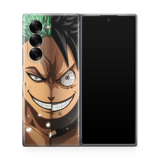 Luffy And Zoro Half Smile Samsung Galaxy Z Fold 6 Case