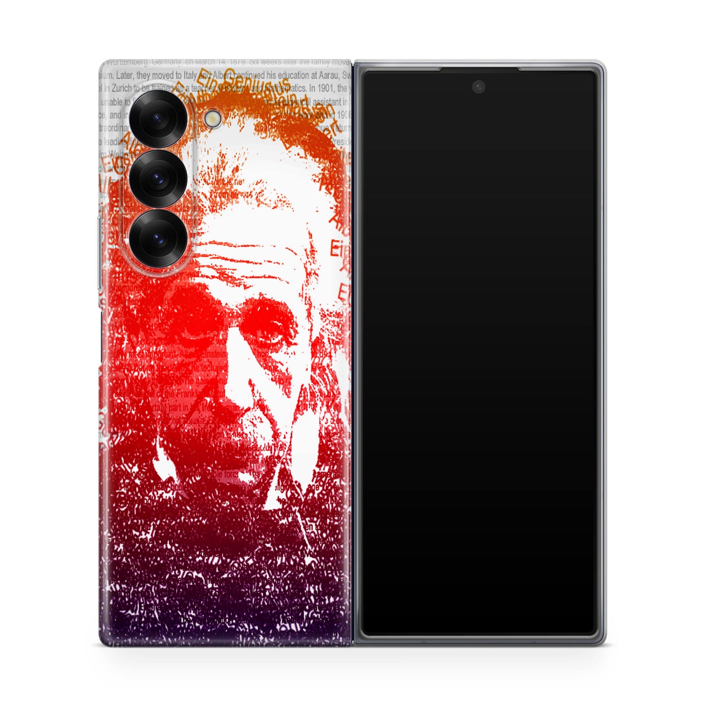 Albert Einstein Art Samsung Galaxy Z Fold 6 Case