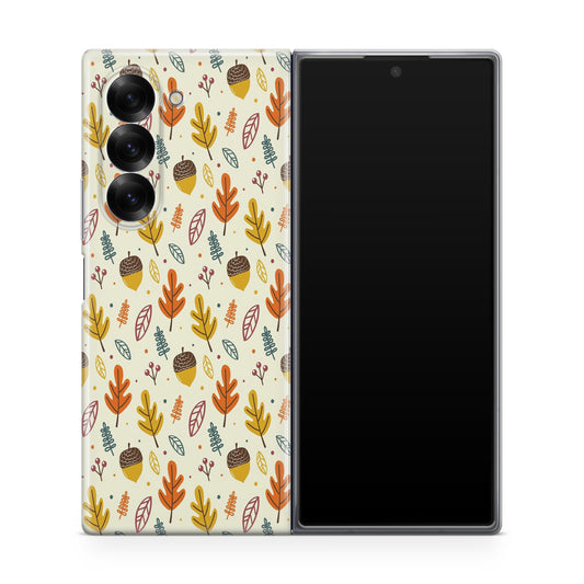 Autumn Things Pattern Samsung Galaxy Z Fold 6 Case