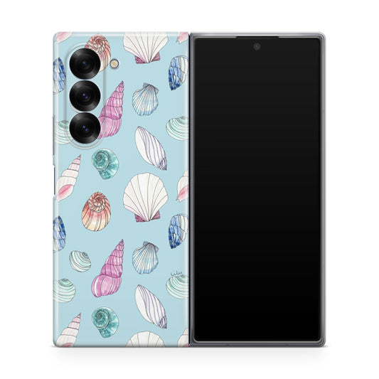 Beach Shells Pattern Samsung Galaxy Z Fold 6 Case