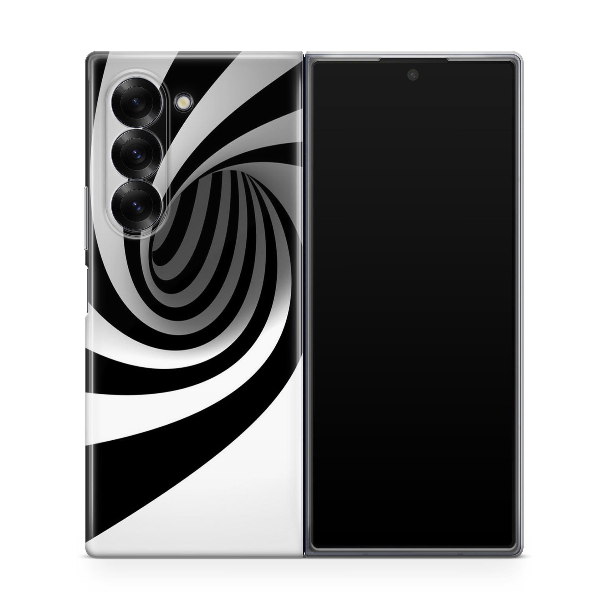 Black and White Twist Samsung Galaxy Z Fold 6 Case