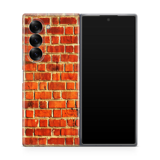 Brick Wall Pattern Samsung Galaxy Z Fold 6 Case