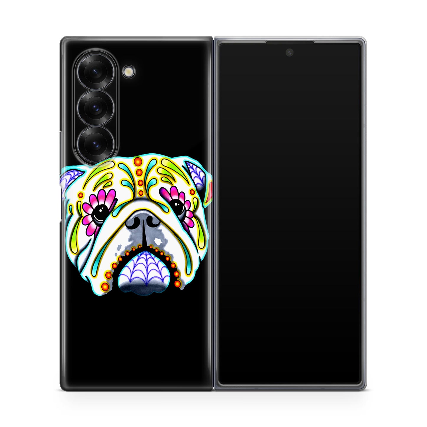 Colorful Bulldog Art Samsung Galaxy Z Fold 6 Case