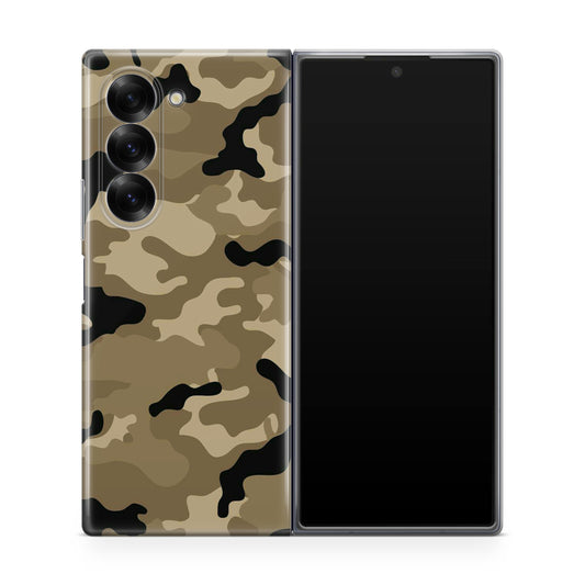 Desert Military Camo Samsung Galaxy Z Fold 6 Case