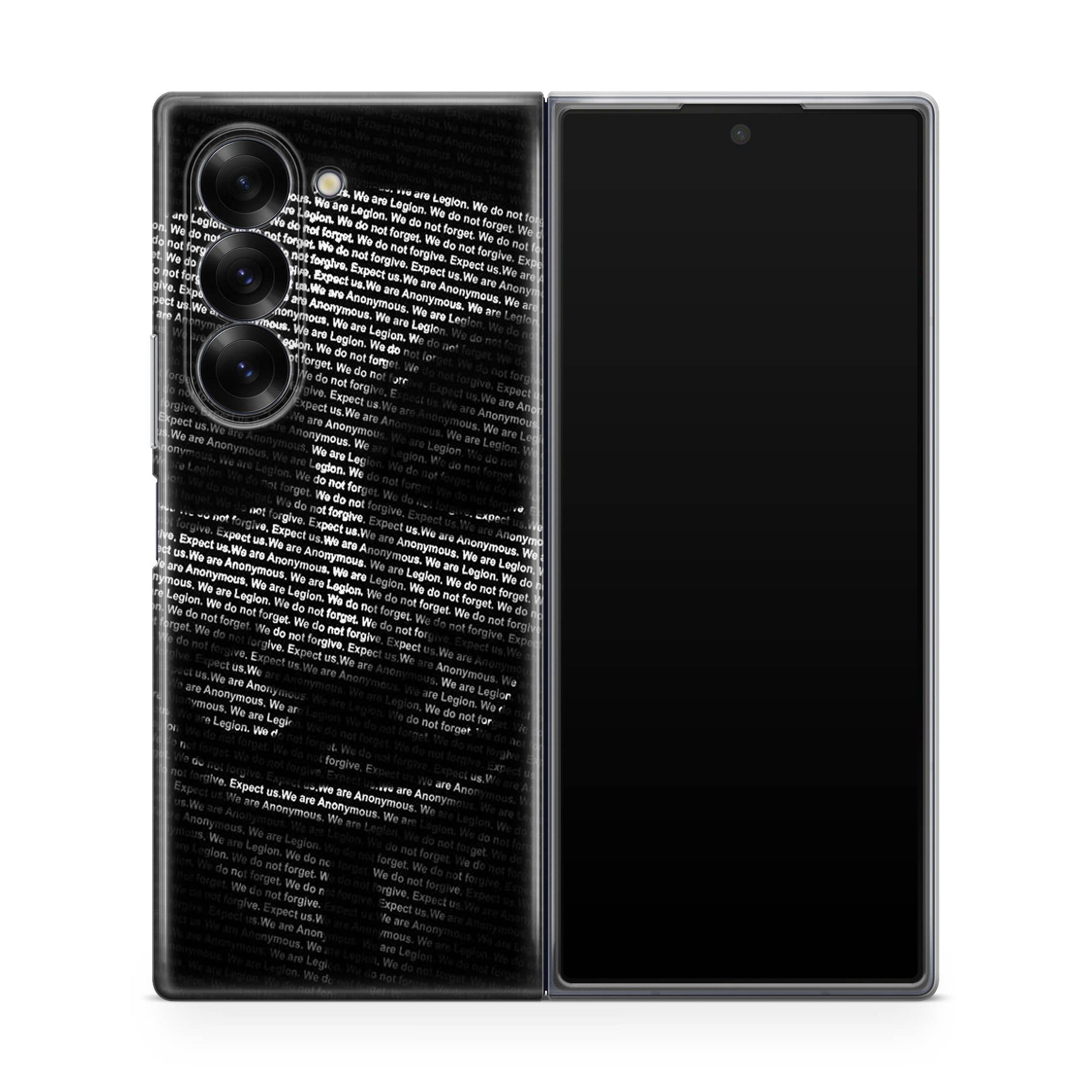 Guy Fawkes Mask Anonymous Samsung Galaxy Z Fold 6 Case