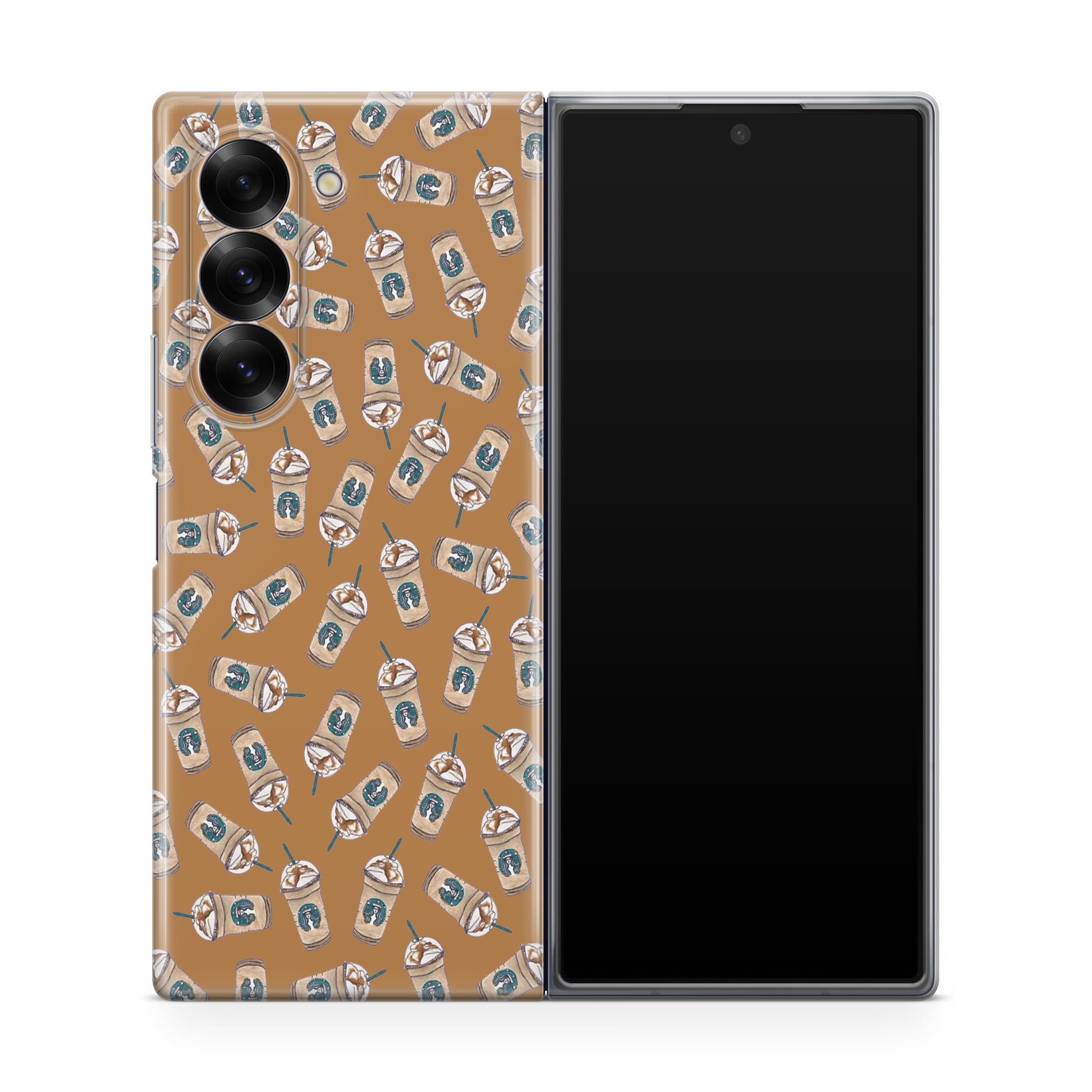 Iced Cappuccinos Lover Pattern Samsung Galaxy Z Fold 6 Case