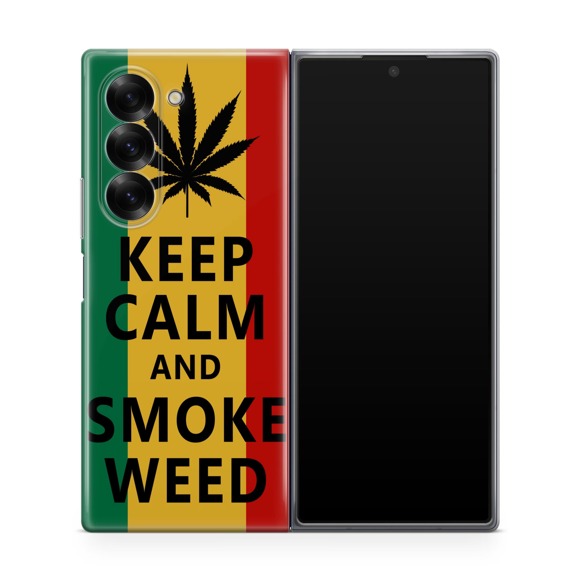 Keep Calm And Smoke Weed Samsung Galaxy Z Fold 6 Case