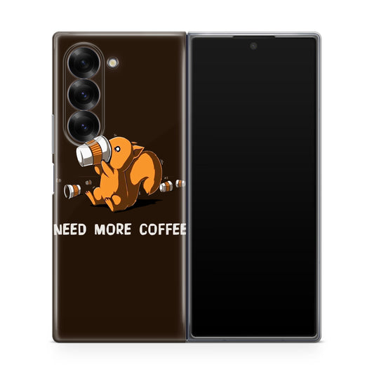 Need More Coffee Programmer Story Samsung Galaxy Z Fold 6 Case