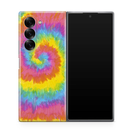 Pastel Rainbow Tie Dye Samsung Galaxy Z Fold 6 Case