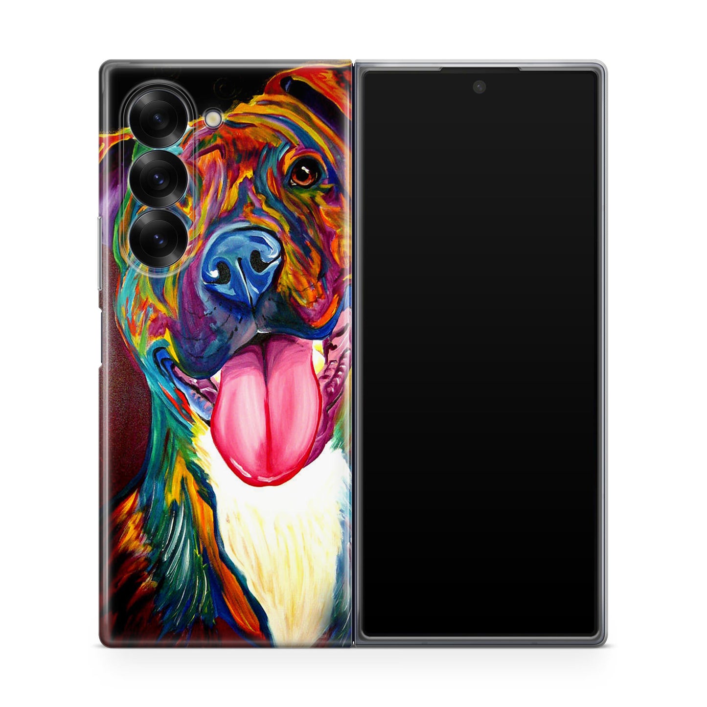 Pitbull Painting Art Samsung Galaxy Z Fold 6 Case