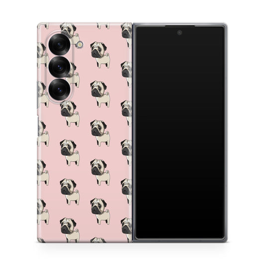 Pugs Pattern Samsung Galaxy Z Fold 6 Case