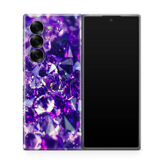 Purple Crystal Samsung Galaxy Z Fold 6 Case