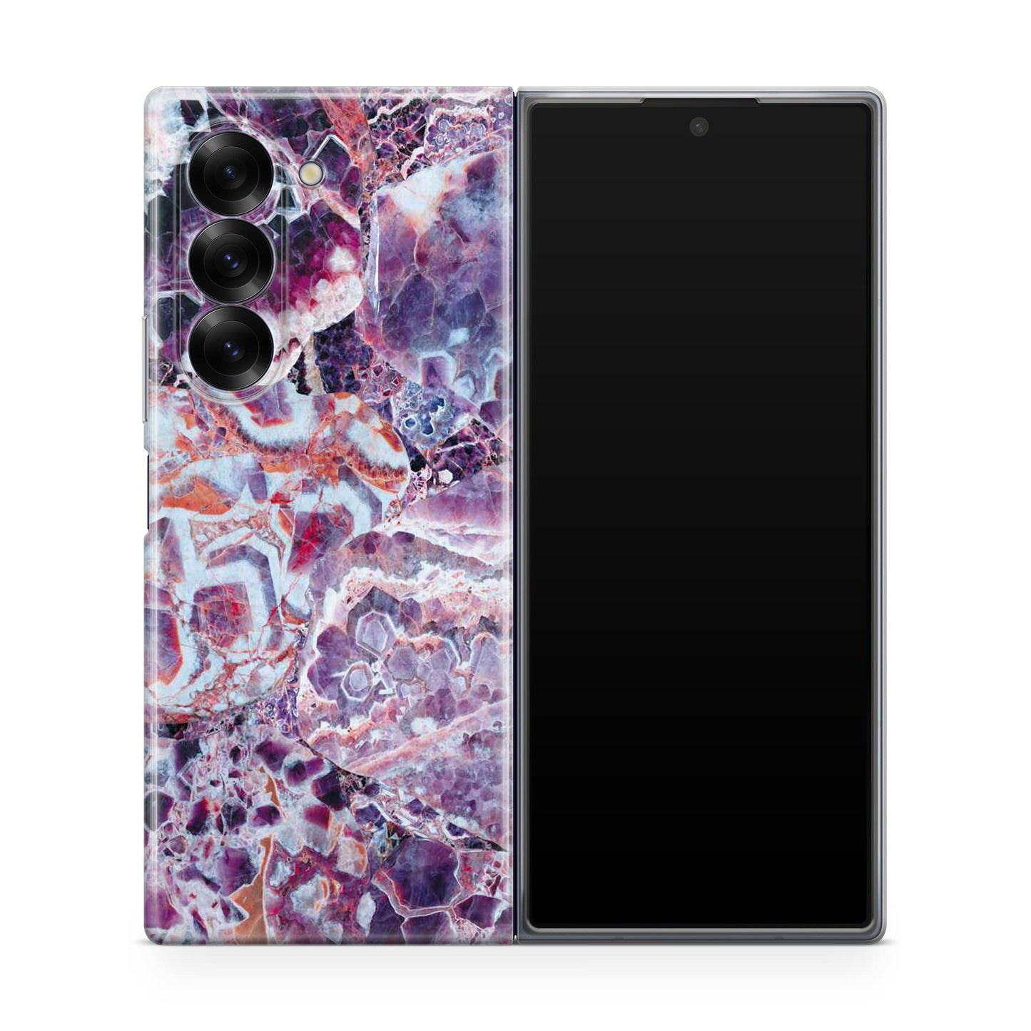 Purple Marble Samsung Galaxy Z Fold 6 Case