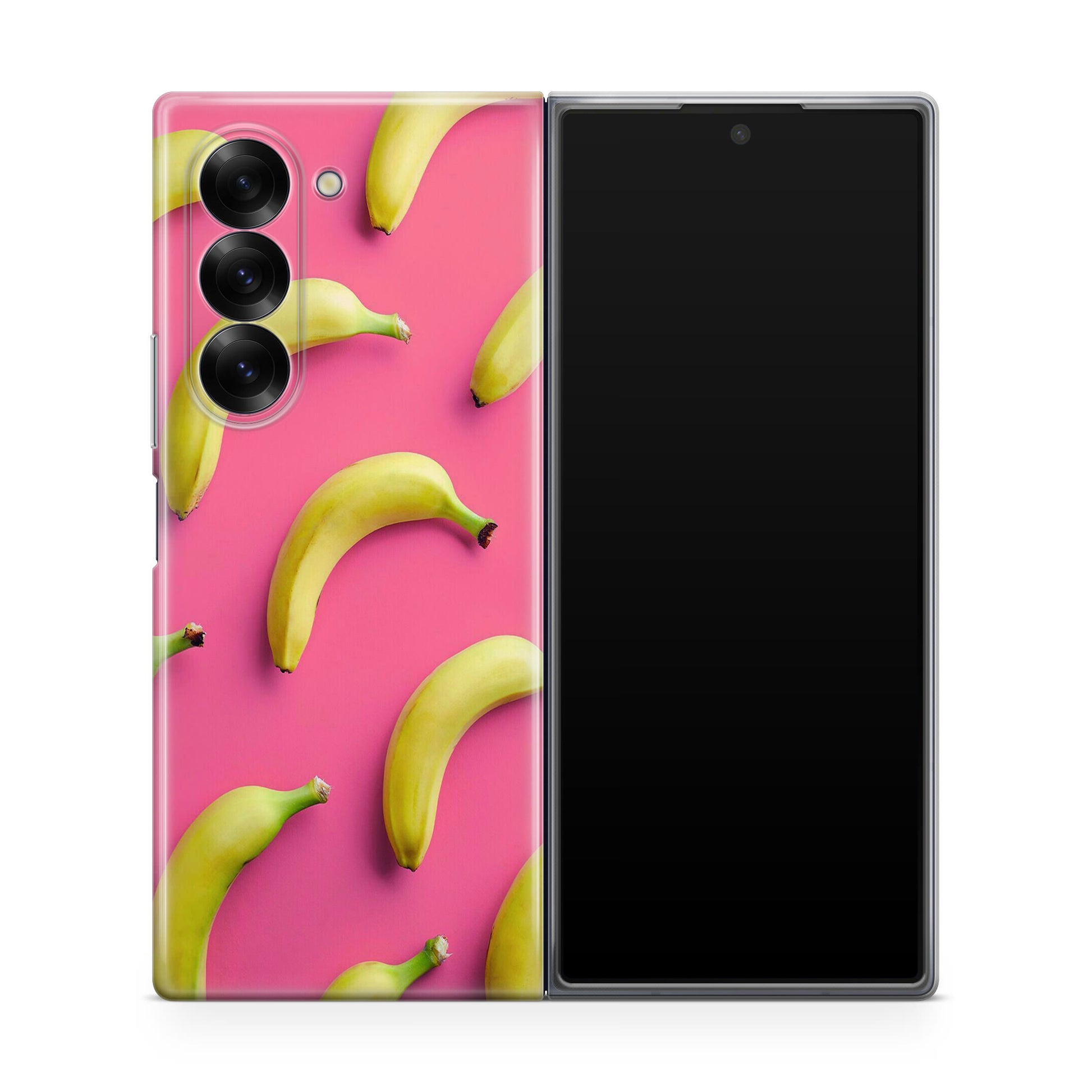 Real Bananas Fruit Pattern Samsung Galaxy Z Fold 6 Case