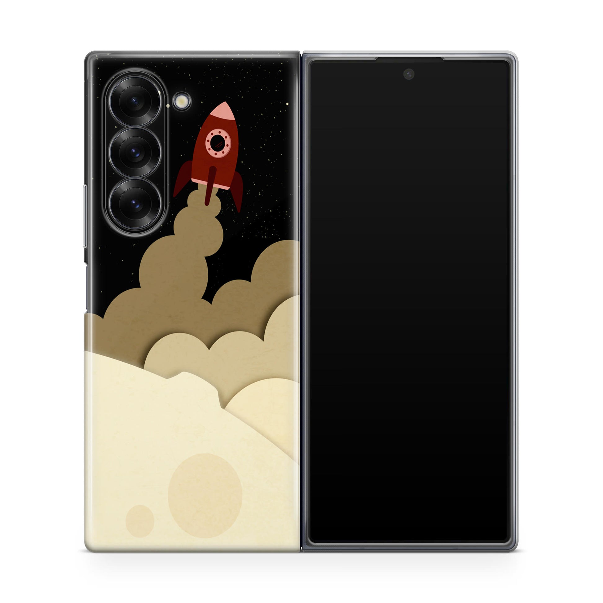 Rocket Ship Samsung Galaxy Z Fold 6 Case