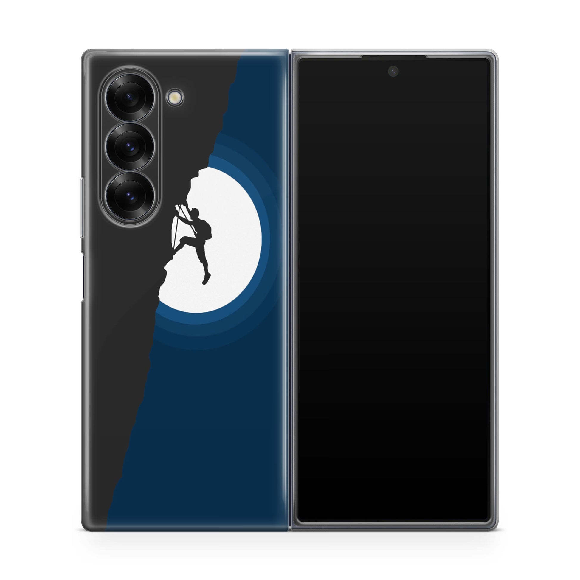 Silhouette of Climbers Samsung Galaxy Z Fold 6 Case