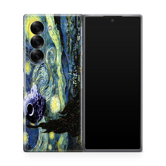 Skellington on a Starry Night Samsung Galaxy Z Fold 6 Case