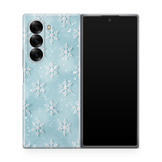 Snowflakes Pattern Samsung Galaxy Z Fold 6 Case