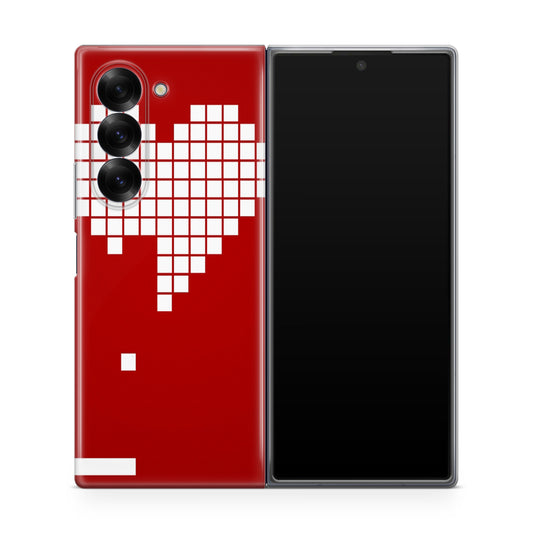 Tetris Heart Samsung Galaxy Z Fold 6 Case