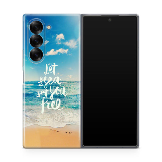 The Sea Set You Free Samsung Galaxy Z Fold 6 Case