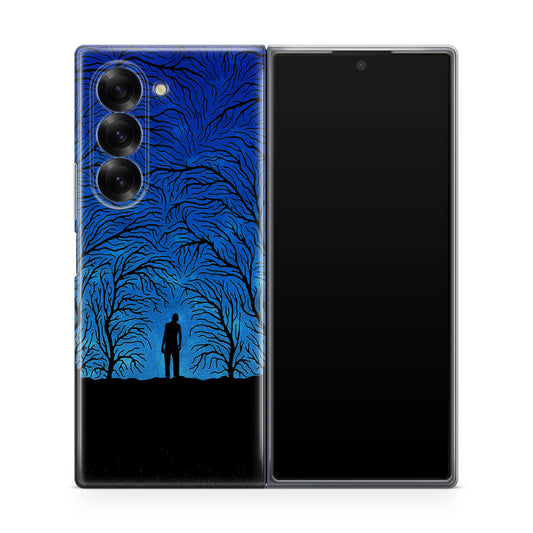 Trees People Shadow Samsung Galaxy Z Fold 6 Case