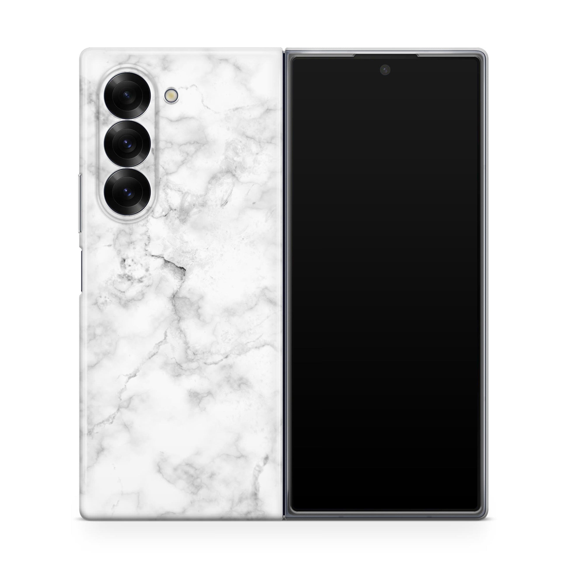 White Marble Samsung Galaxy Z Fold 6 Case