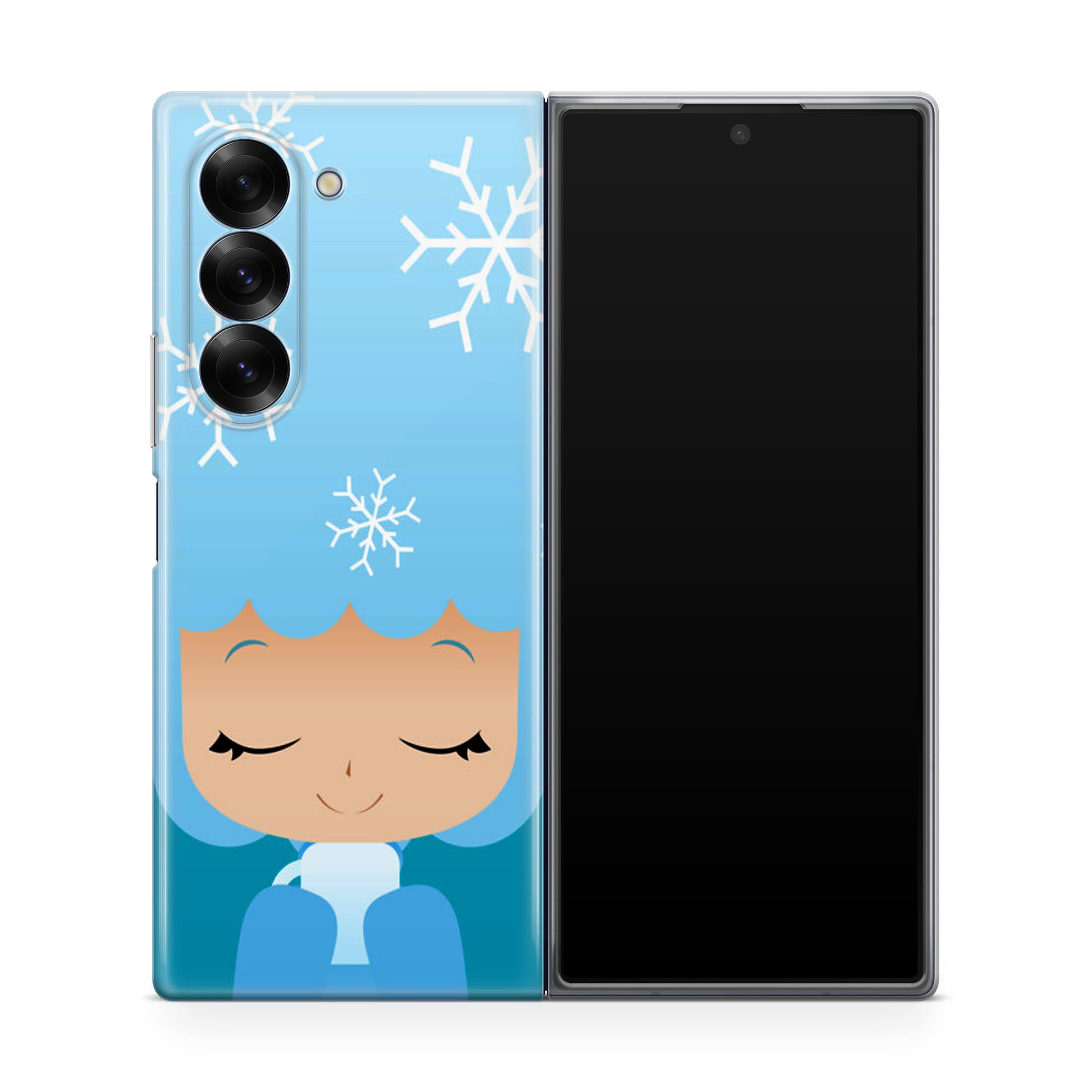 Winter Afro Girl Samsung Galaxy Z Fold 6 Case