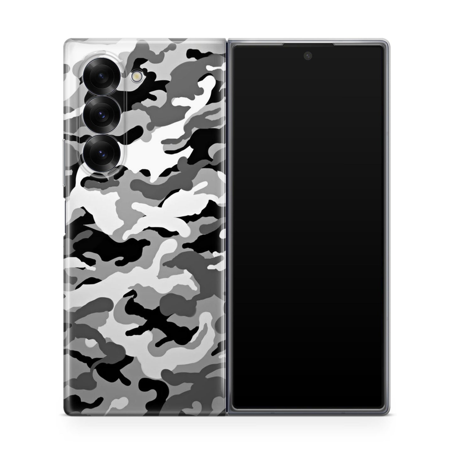 Winter Army Camo Samsung Galaxy Z Fold 6 Case