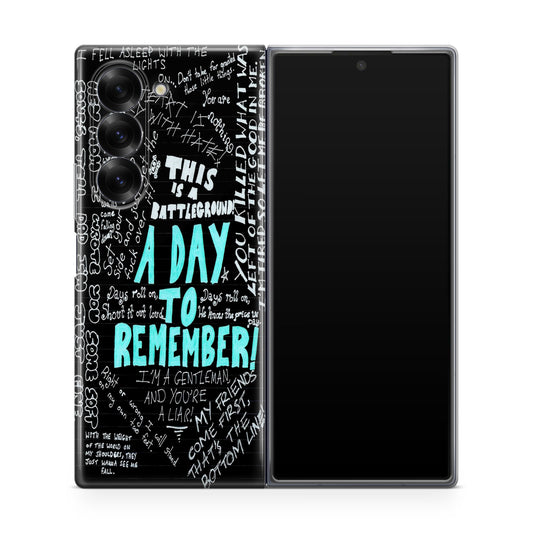 A Day To Remember Quote Samsung Galaxy Z Fold 6 Case