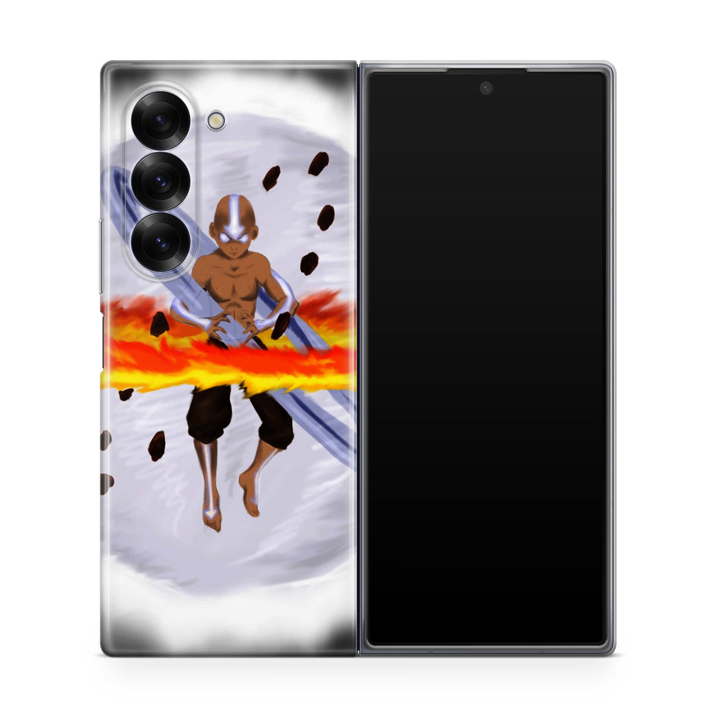 Avatar Aang Controls Four Elements Samsung Galaxy Z Fold 6 Case