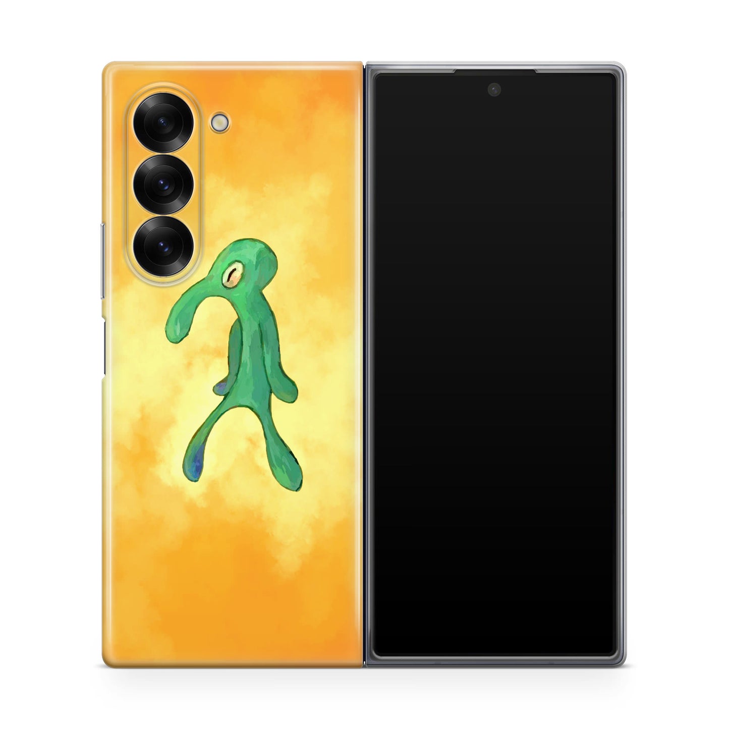 Bold and Brash Squidward Painting Samsung Galaxy Z Fold 6 Case