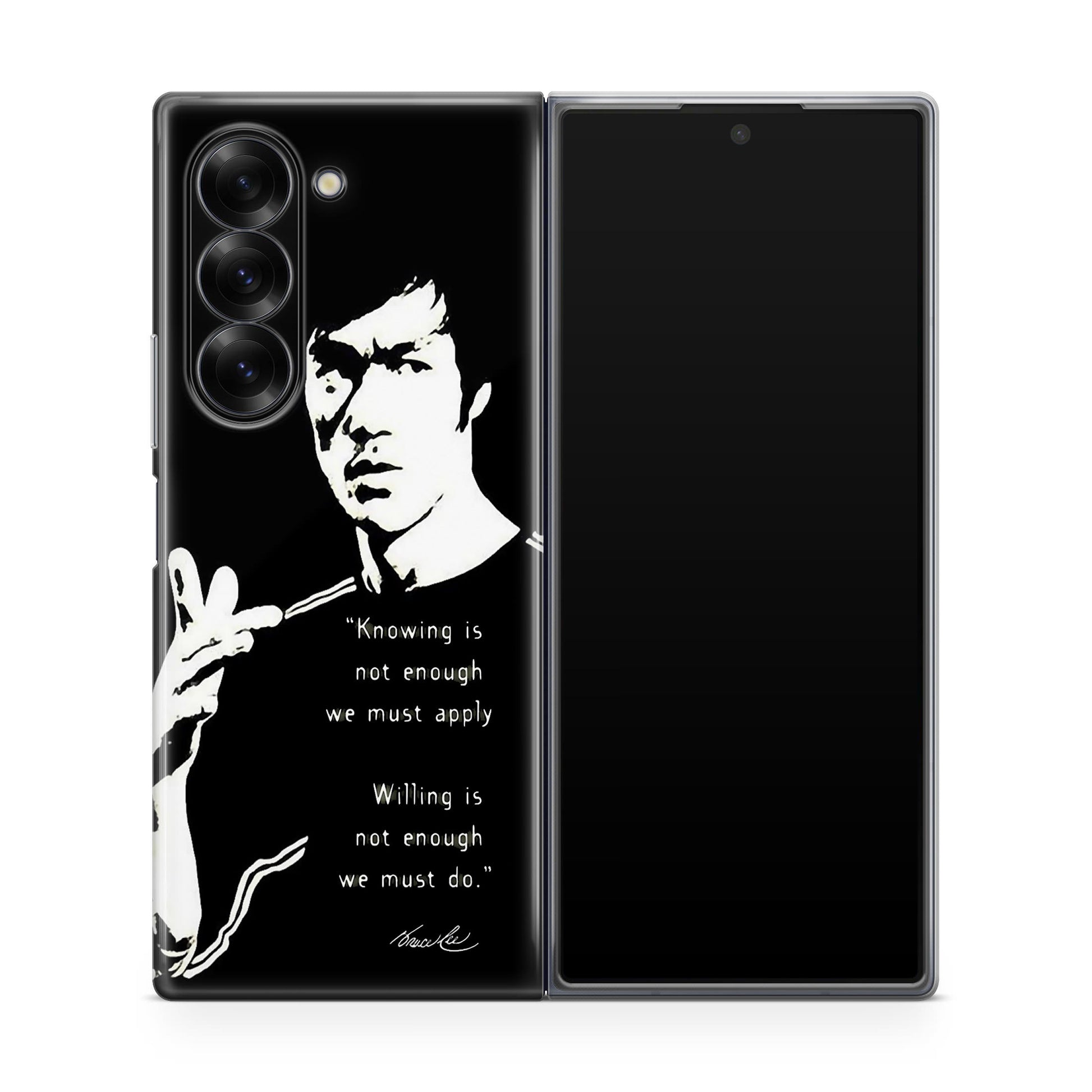 Bruce Lee Quotes Samsung Galaxy Z Fold 6 Case