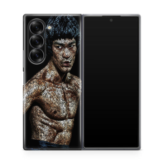 Bruce Lee Typograph Samsung Galaxy Z Fold 6 Case