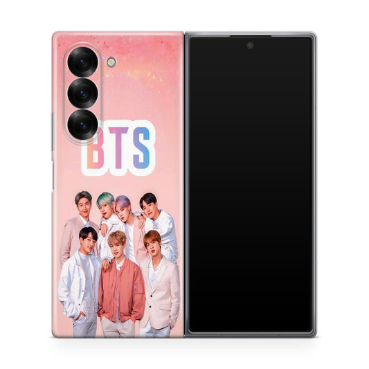 BTS Member in Pink Samsung Galaxy Z Fold 6 Case