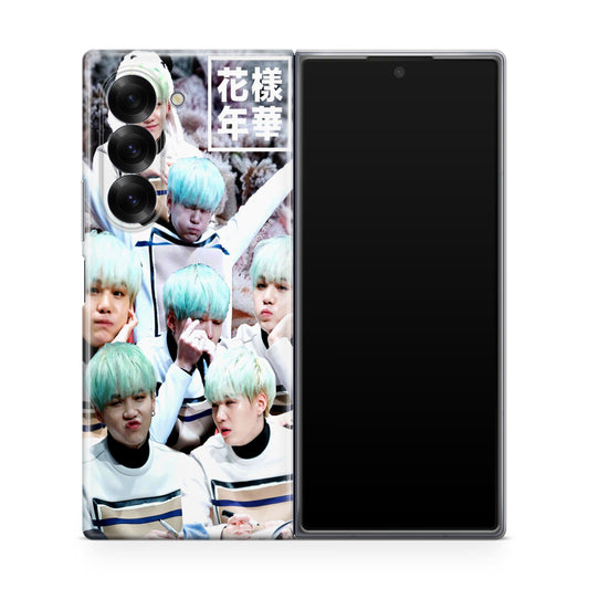 BTS Suga Collage Samsung Galaxy Z Fold 6 Case