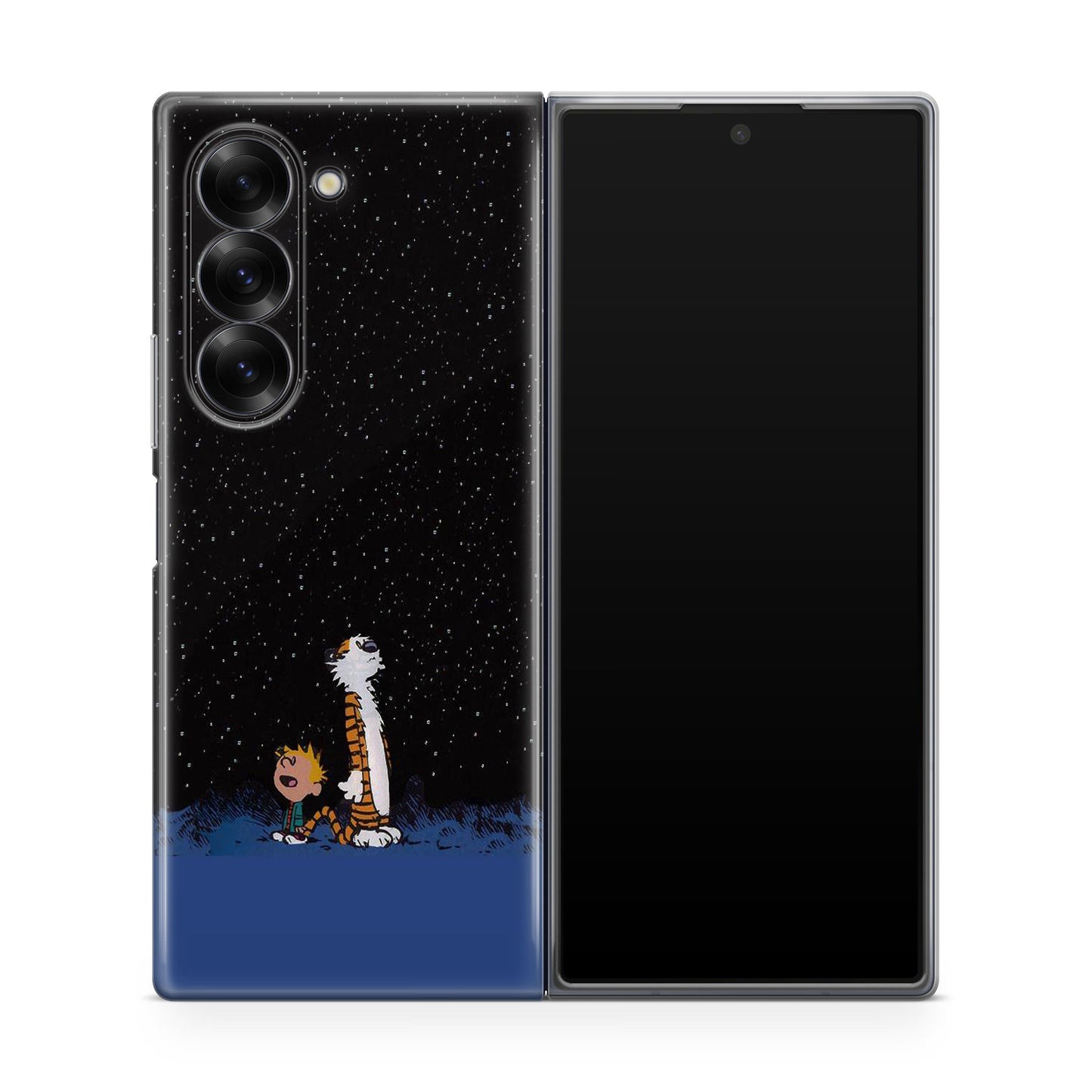 Calvin and Hobbes Space Samsung Galaxy Z Fold 6 Case