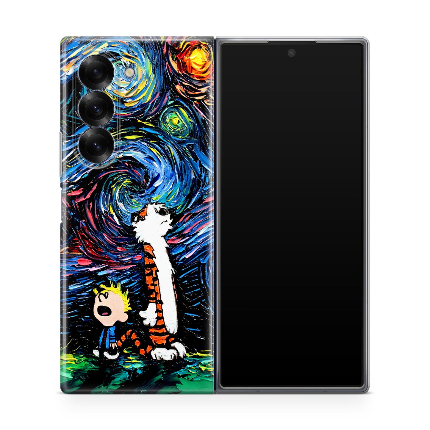 Calvin Art At Starry Night Samsung Galaxy Z Fold 6 Case