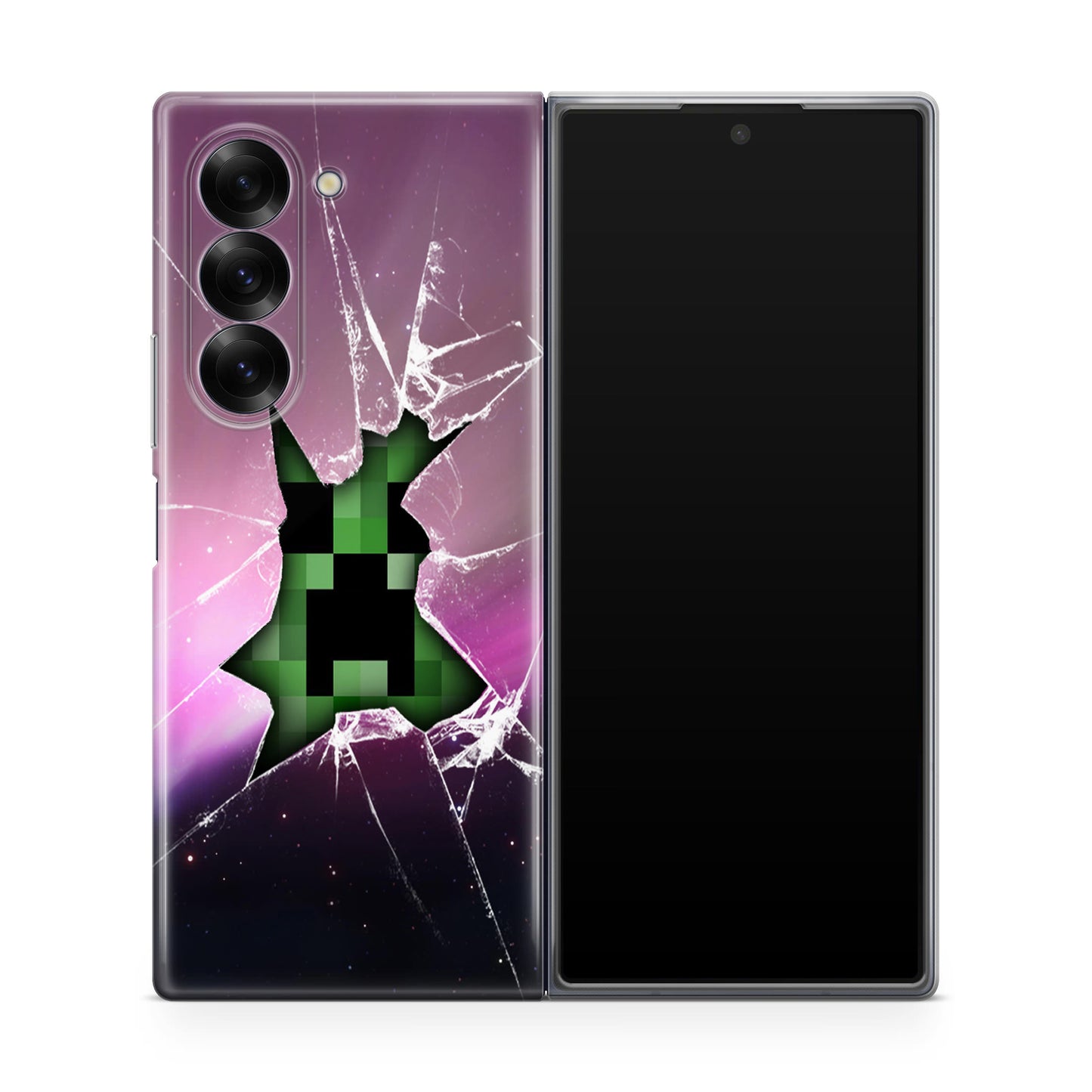 Creeper Glass Broken Violet Samsung Galaxy Z Fold 6 Case